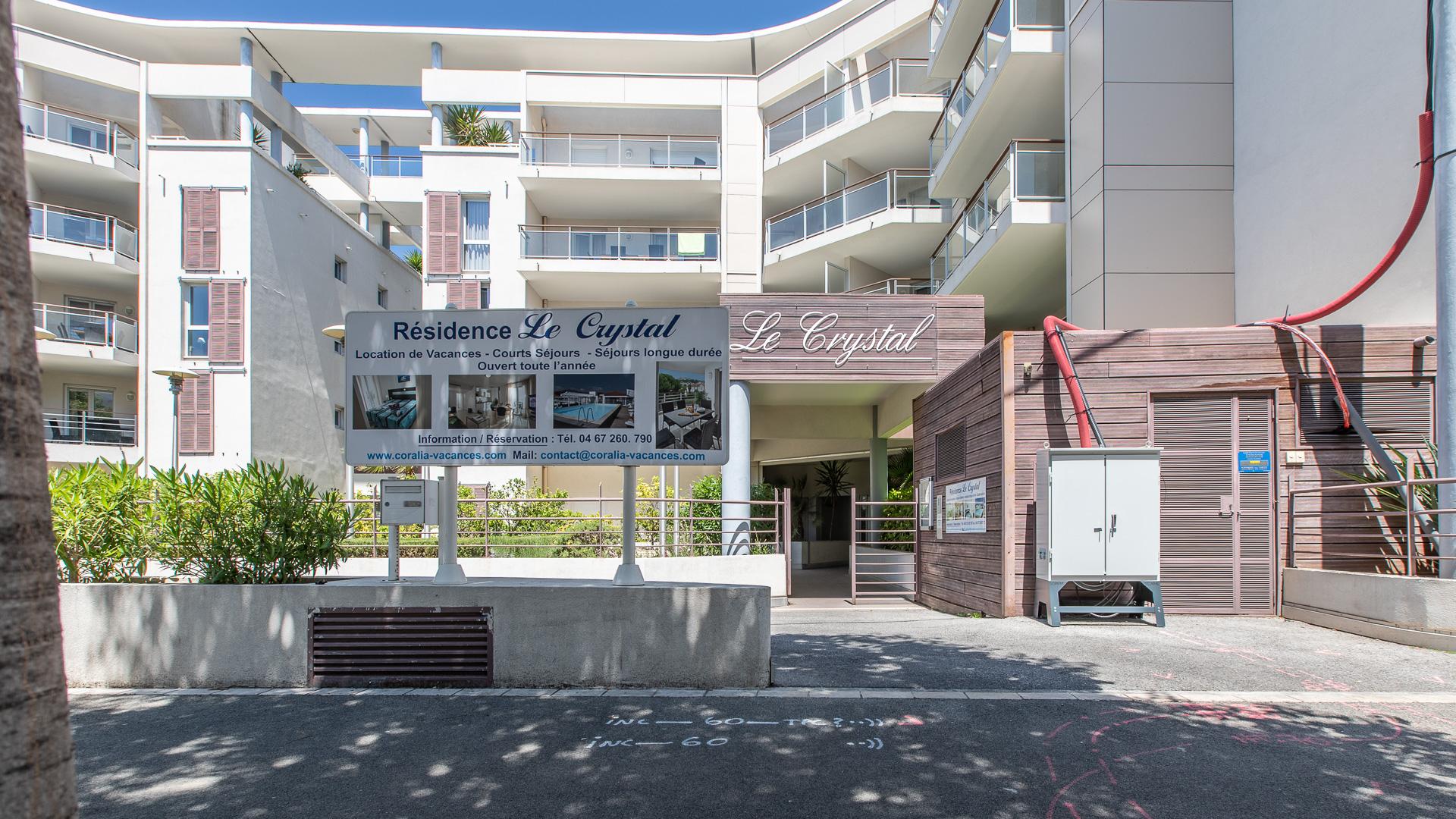 Vacanceole - Residence Le Crystal Cagnes-sur-Mer Exterior photo